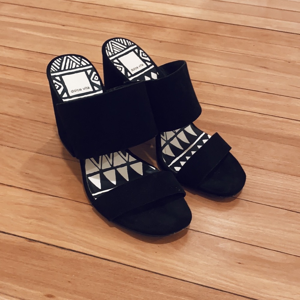 Velvet Platform Sandals